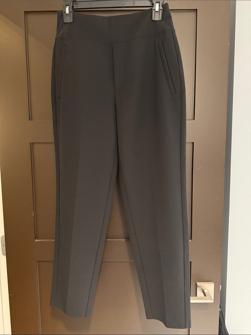Athleta Black Tailored Track Joggers